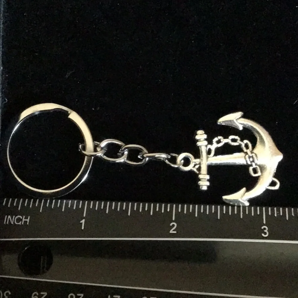 Ship Anchor Keychain Stainless Steel New
